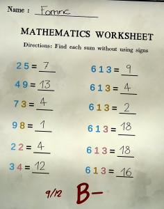 35 Maths worksheet  (I)