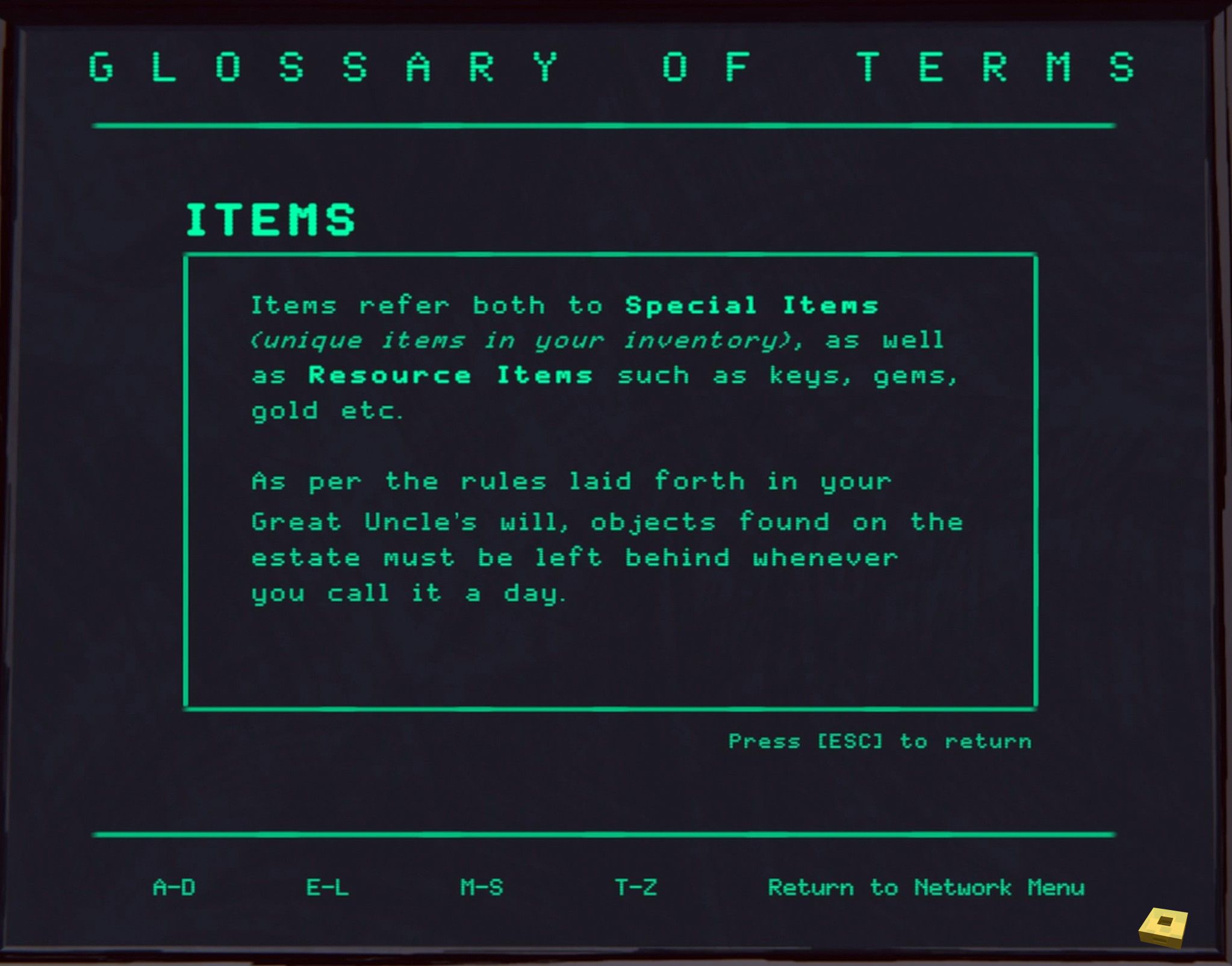 49 Items (I)