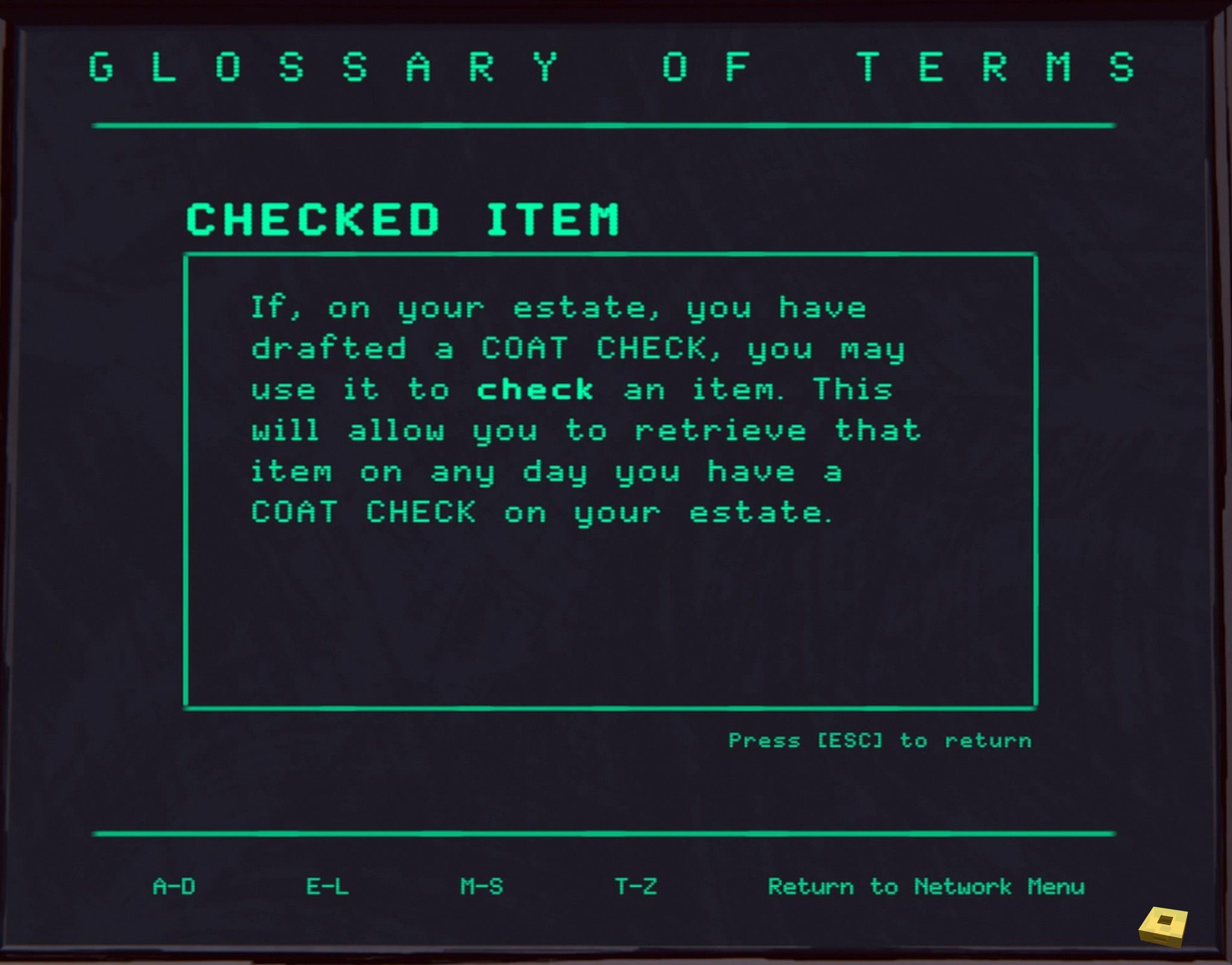 19 Checked item (I)