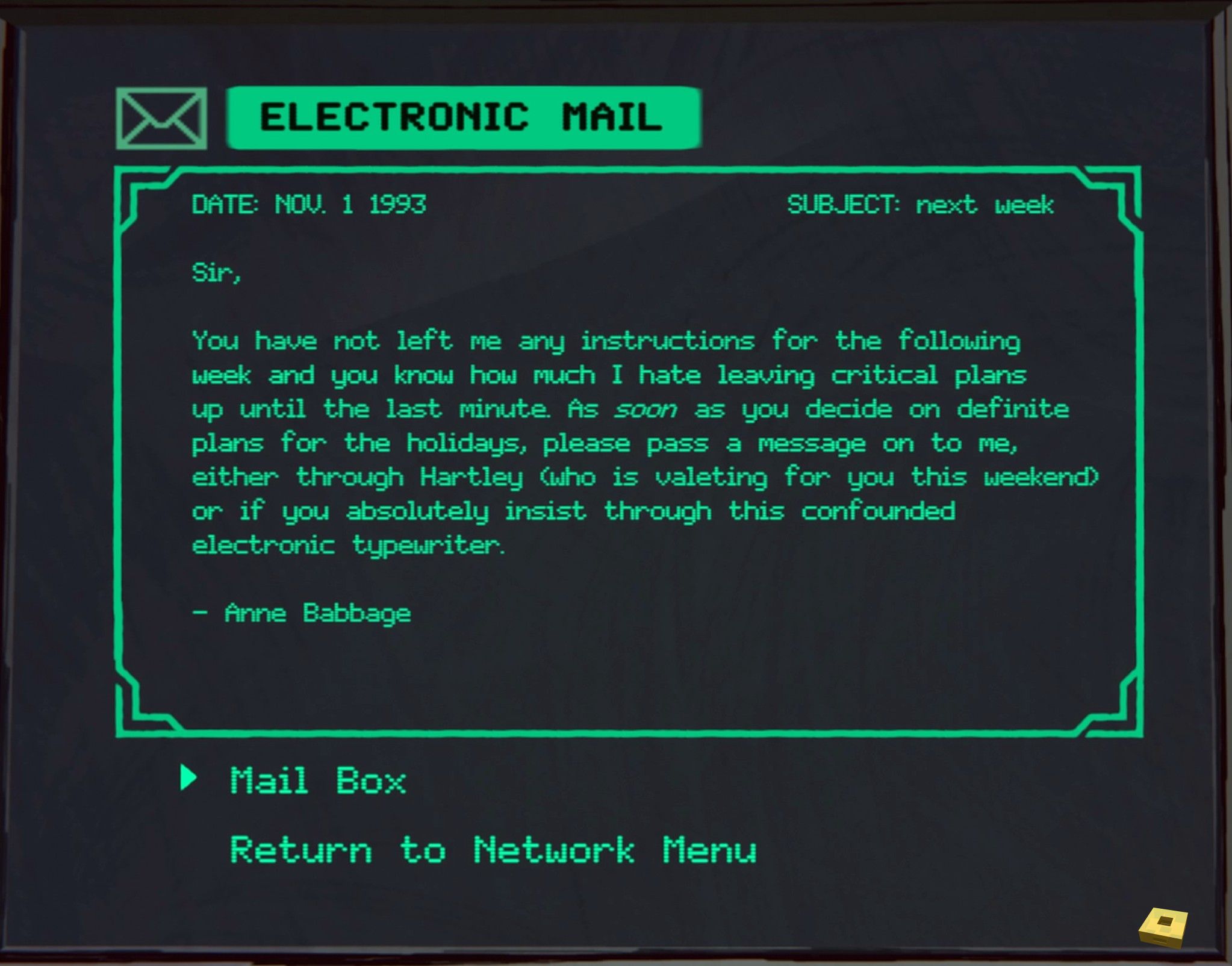 78 Electronic mail (I)
