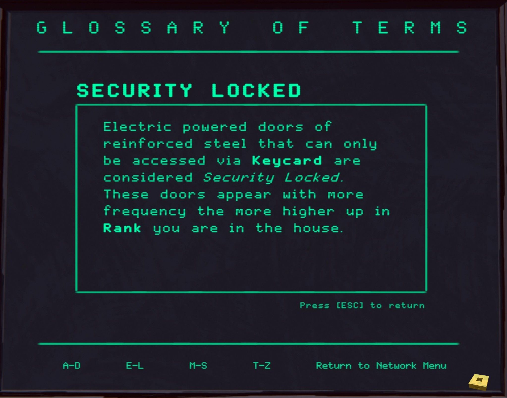 63 Security locked (I)