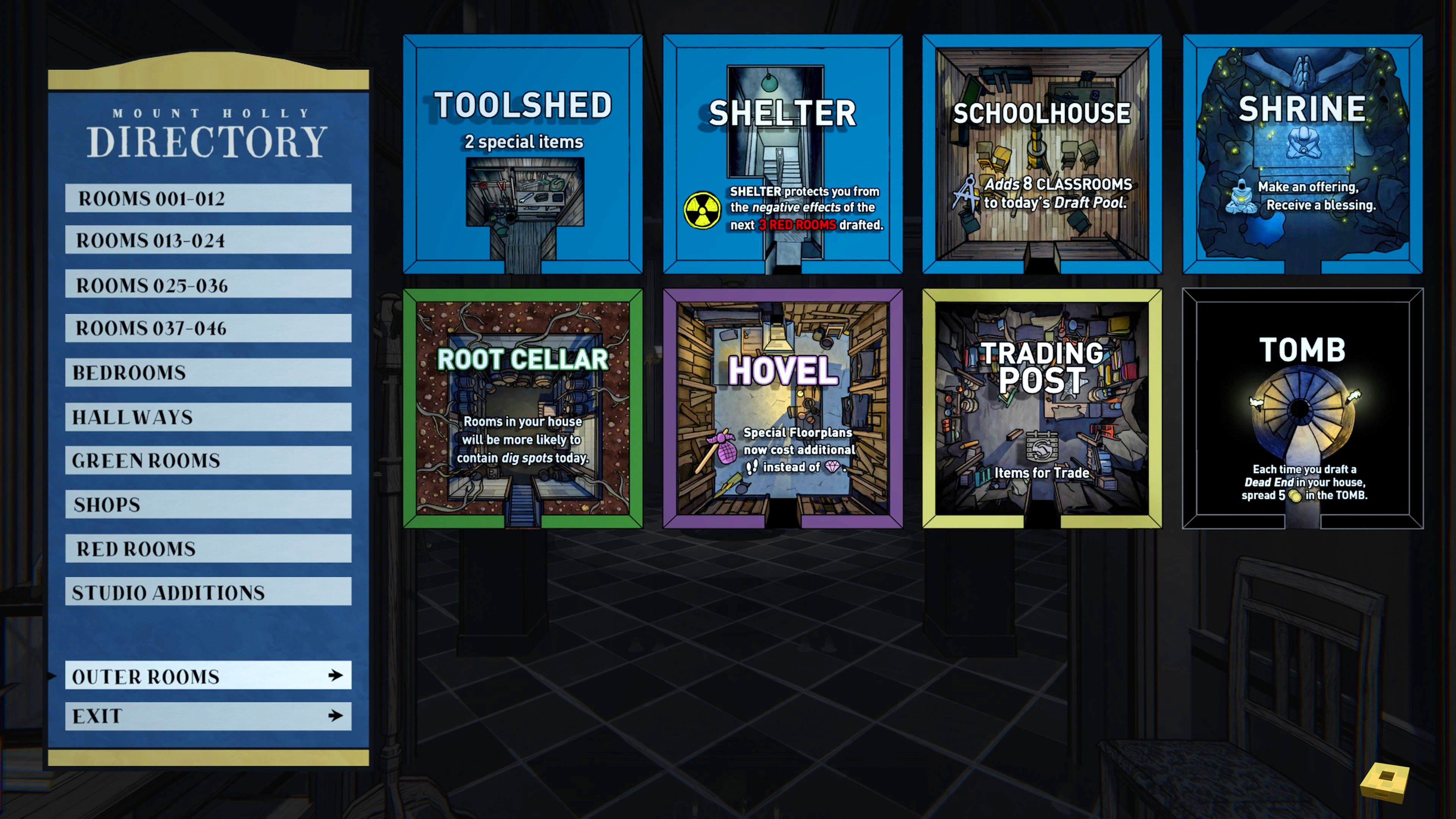 10 Outer rooms (I)