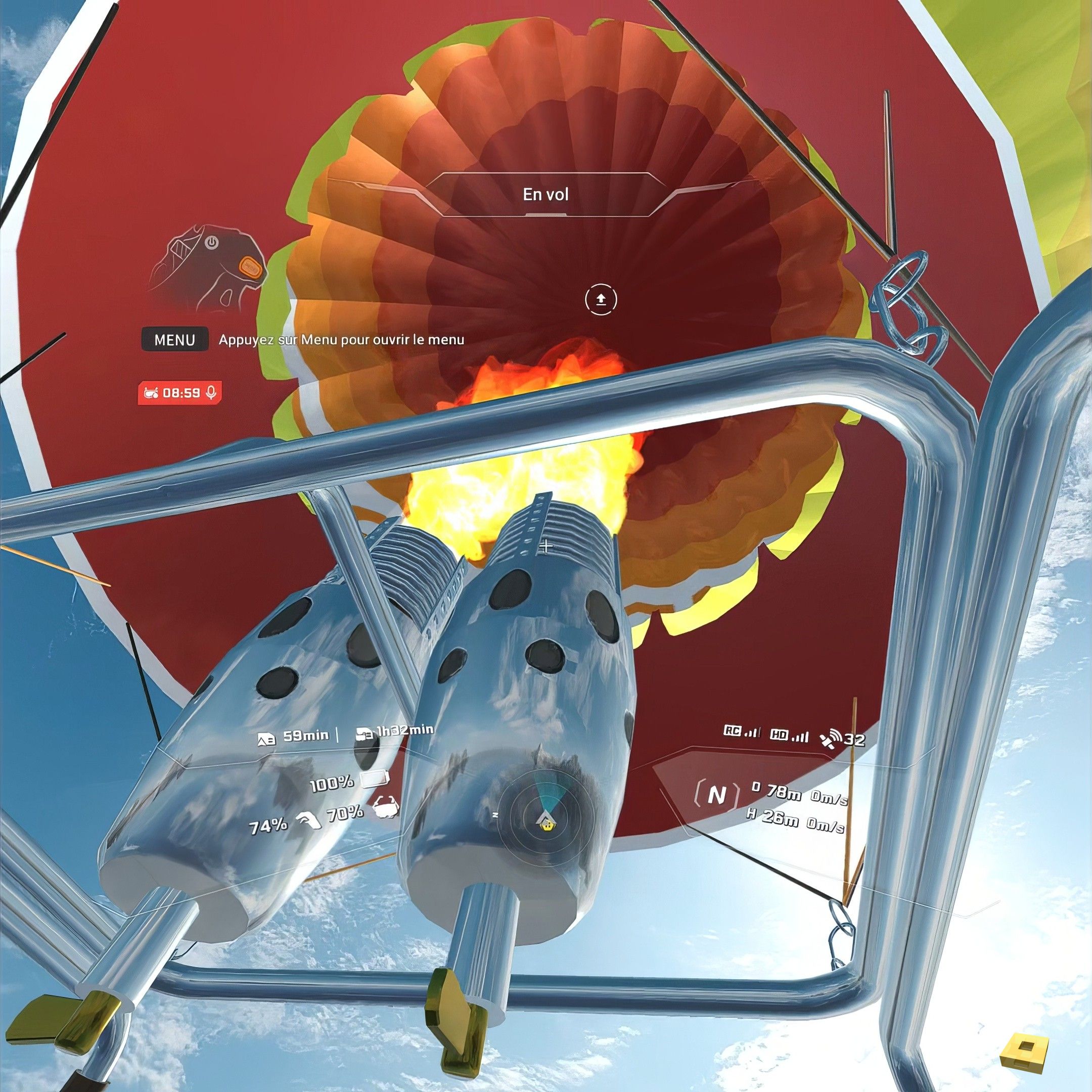 In the hot air balloon (I)