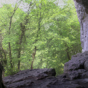 Hell's Cave, exterior view (S)