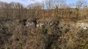 Grotte du Vieux Robert, vue aérienne (P)