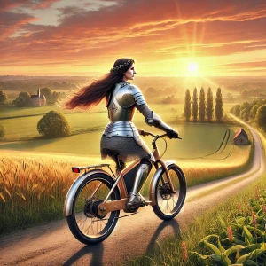 Jeanne à vélo (I)