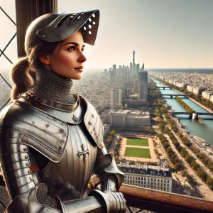 Jeanne auf dem Eiffelturm (I)