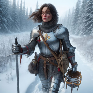 Jeanne dans la neige (I)