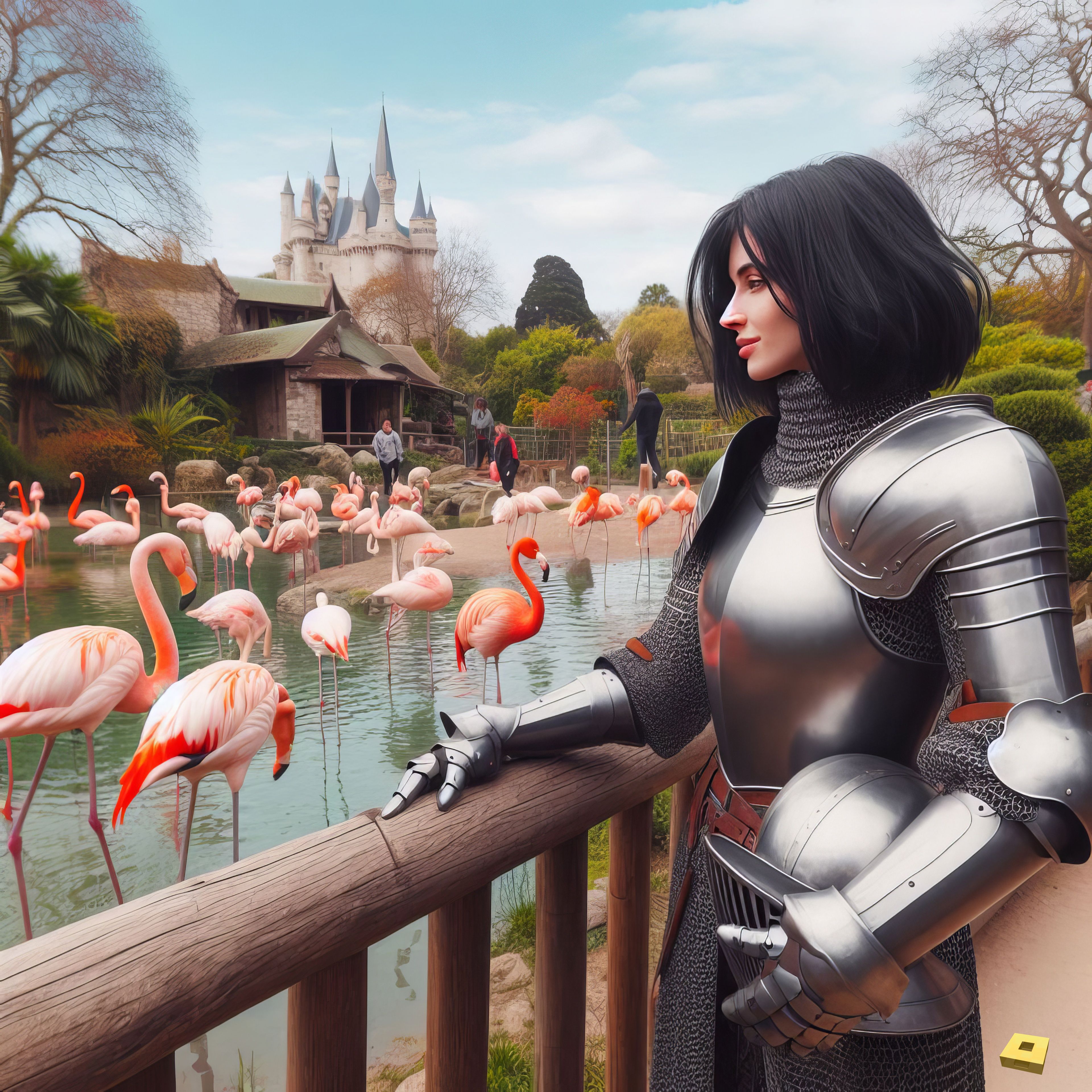 Jeanne at the zoo (I)