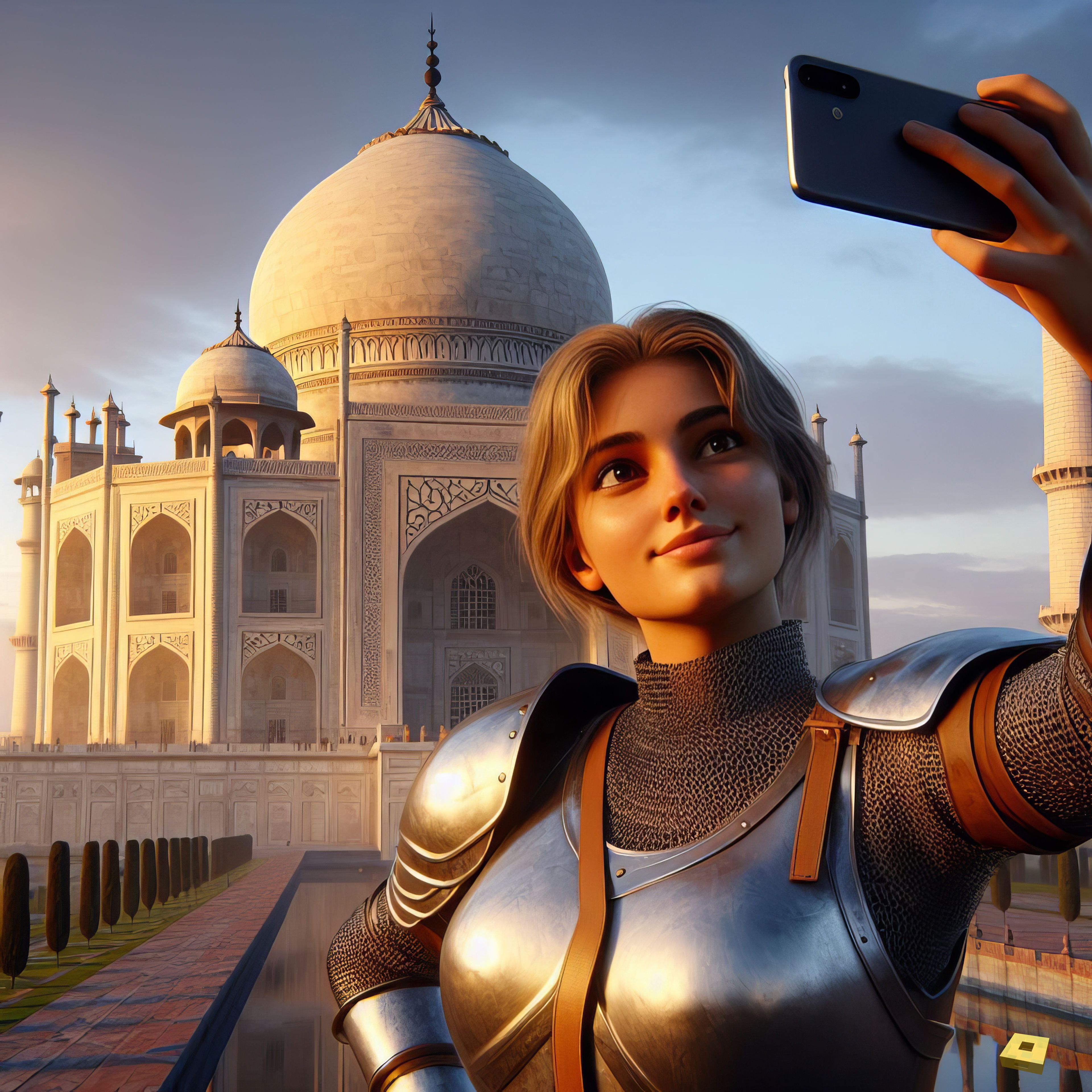 Jeanne takes a selfie (I)