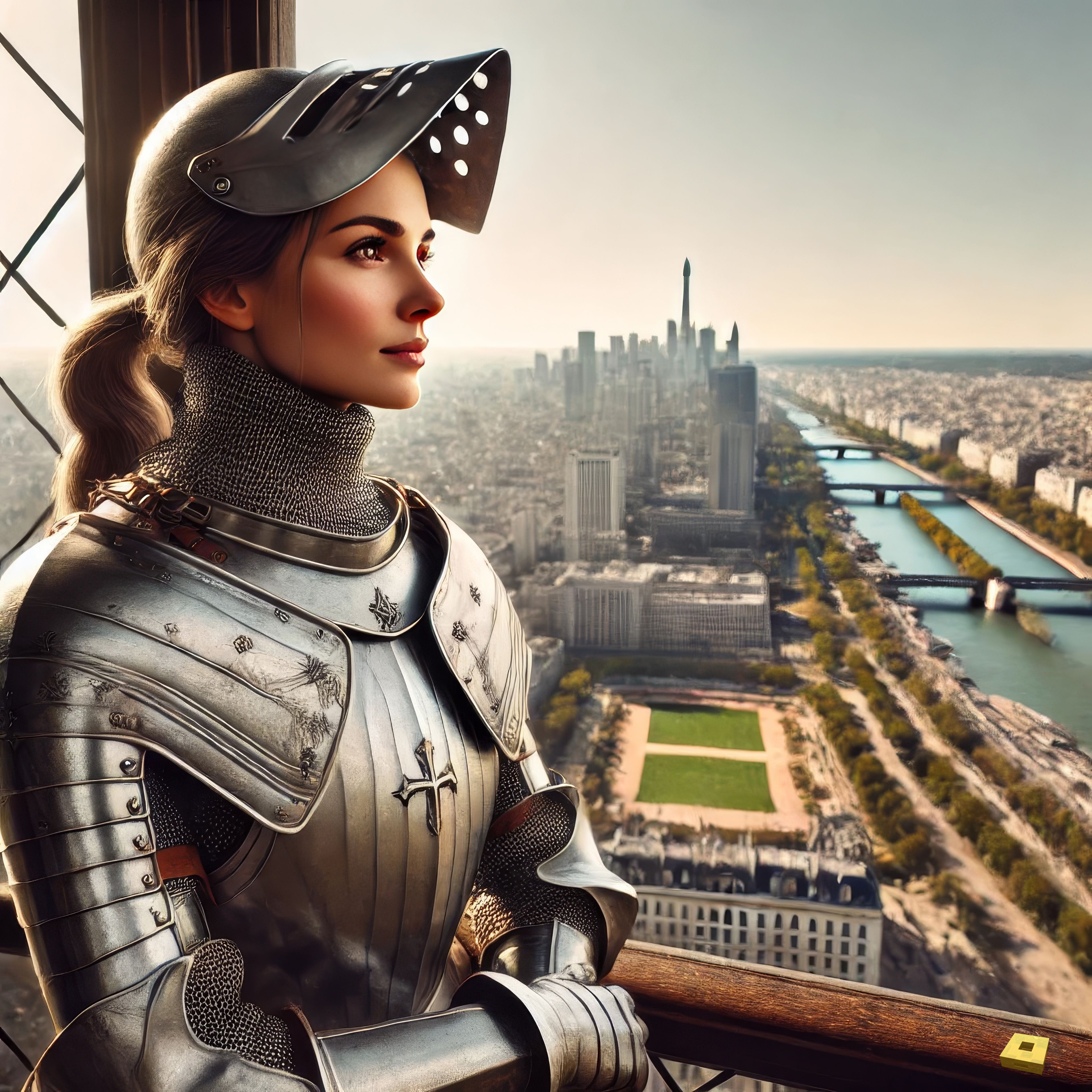 Jeanne auf dem Eiffelturm (I)