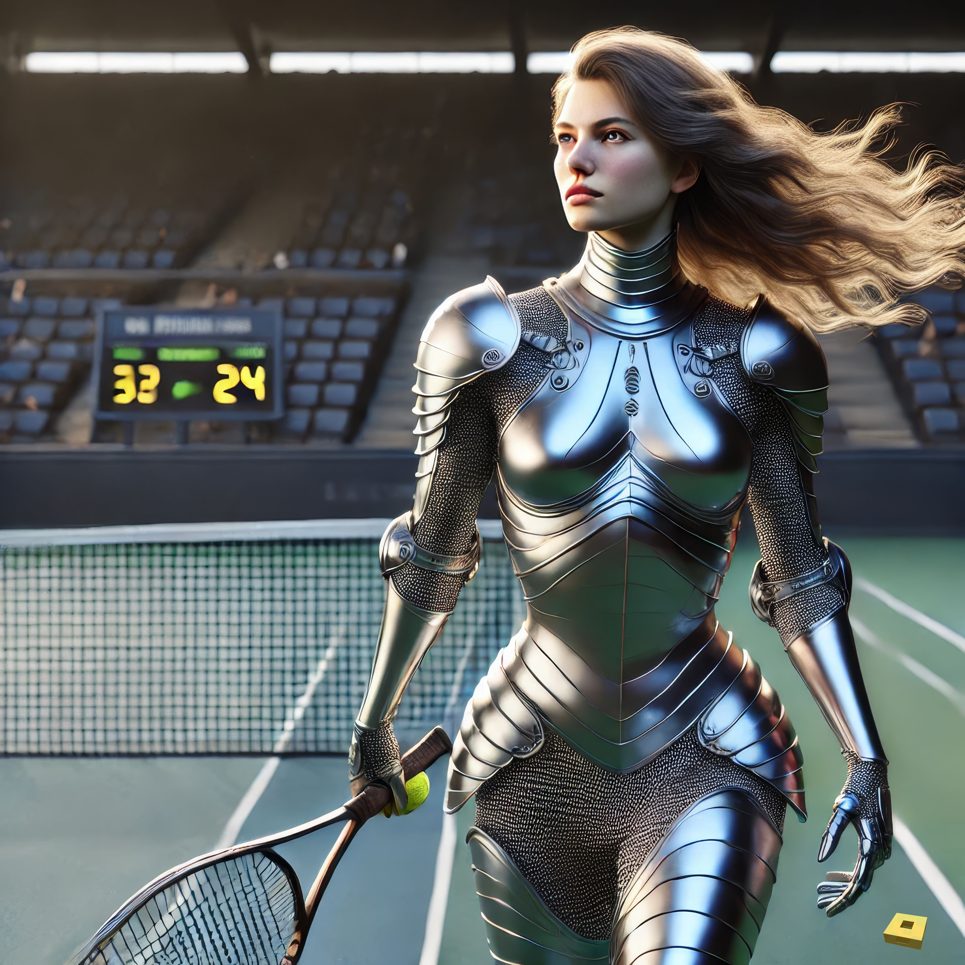 Jeanne plays tennis (I)