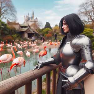 Jeanne at the zoo (I)