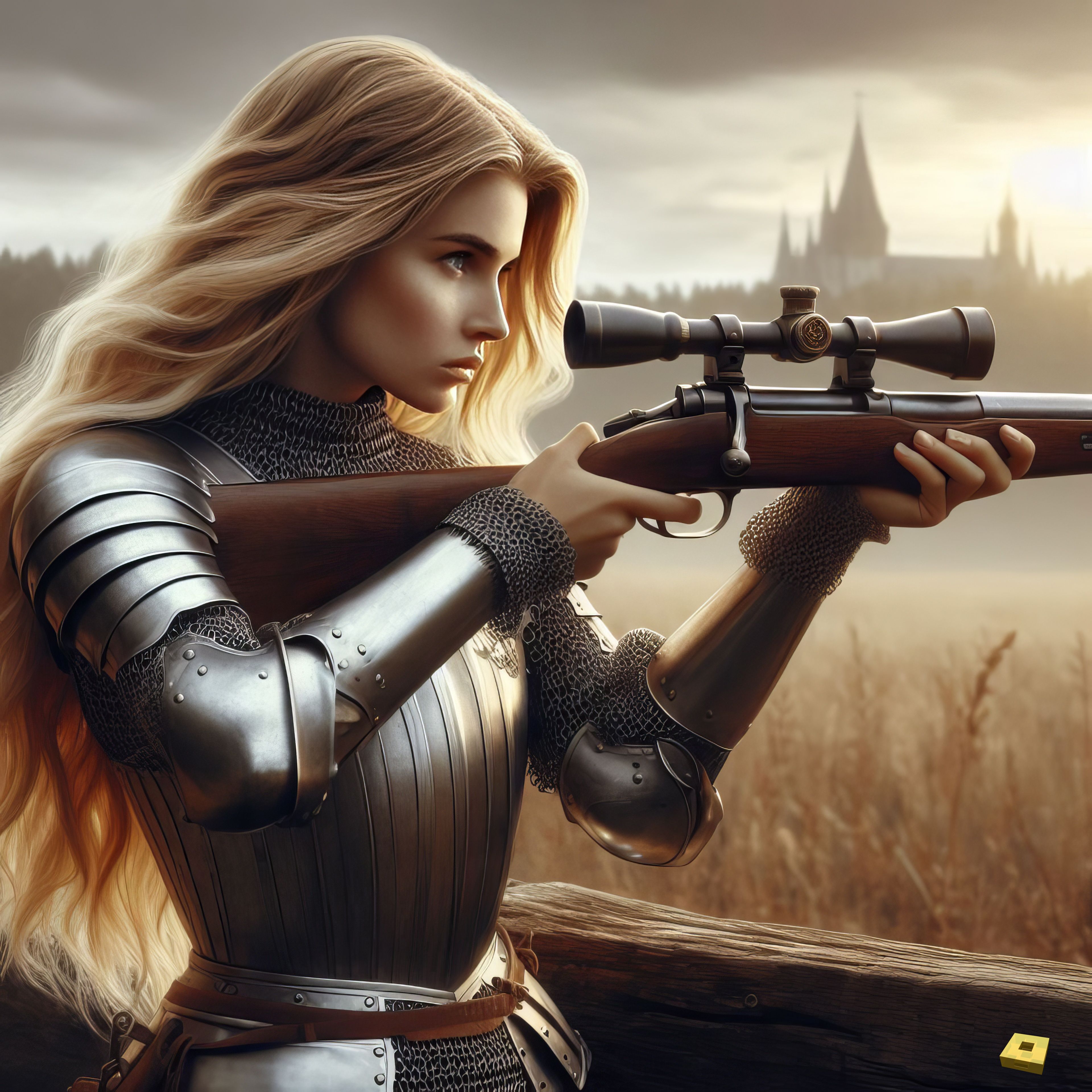 Jeanne shoots a rifle (I)