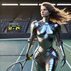 Jeanne plays tennis (I)