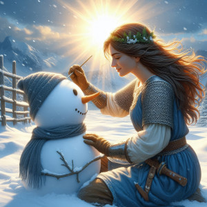Jeanne baut einen Schneemann (I)