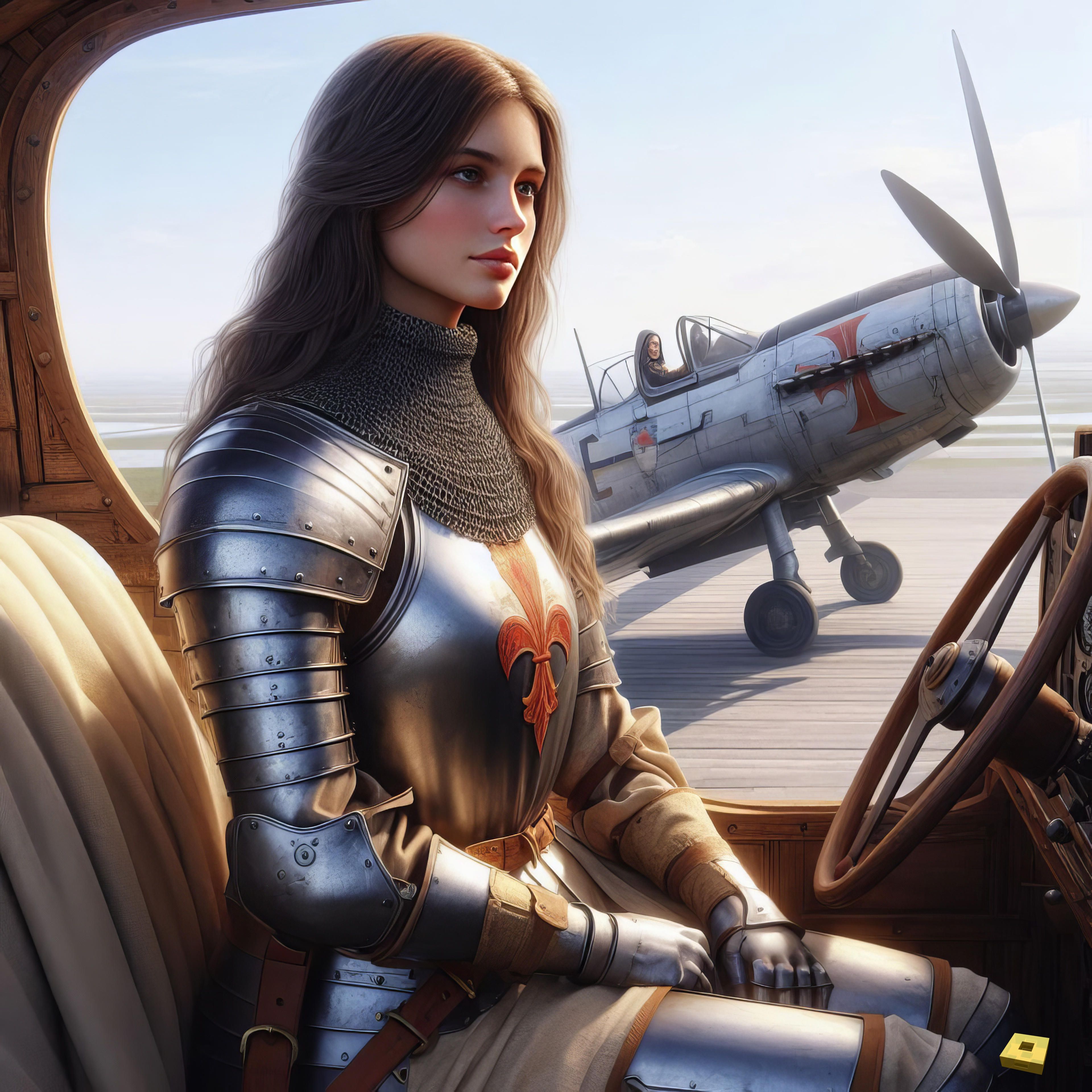 Jeanne à l'aerodrome (I)