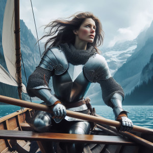 Jeanne an einem See (I)