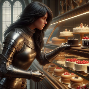 Jeanne in a pastry shop (I)