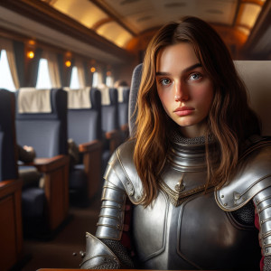 Jeanne on the train (I)