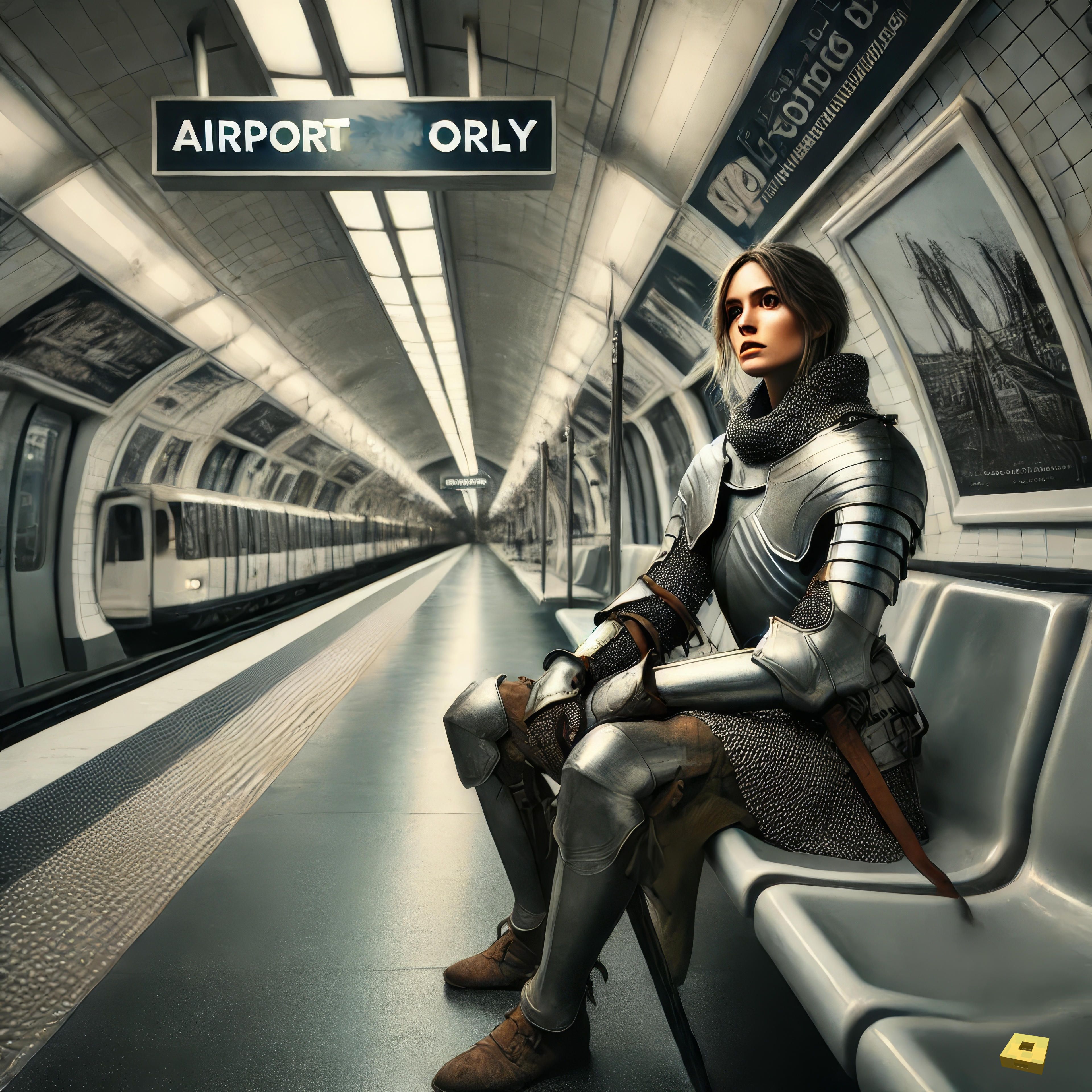 Jeanne in the metro (I)