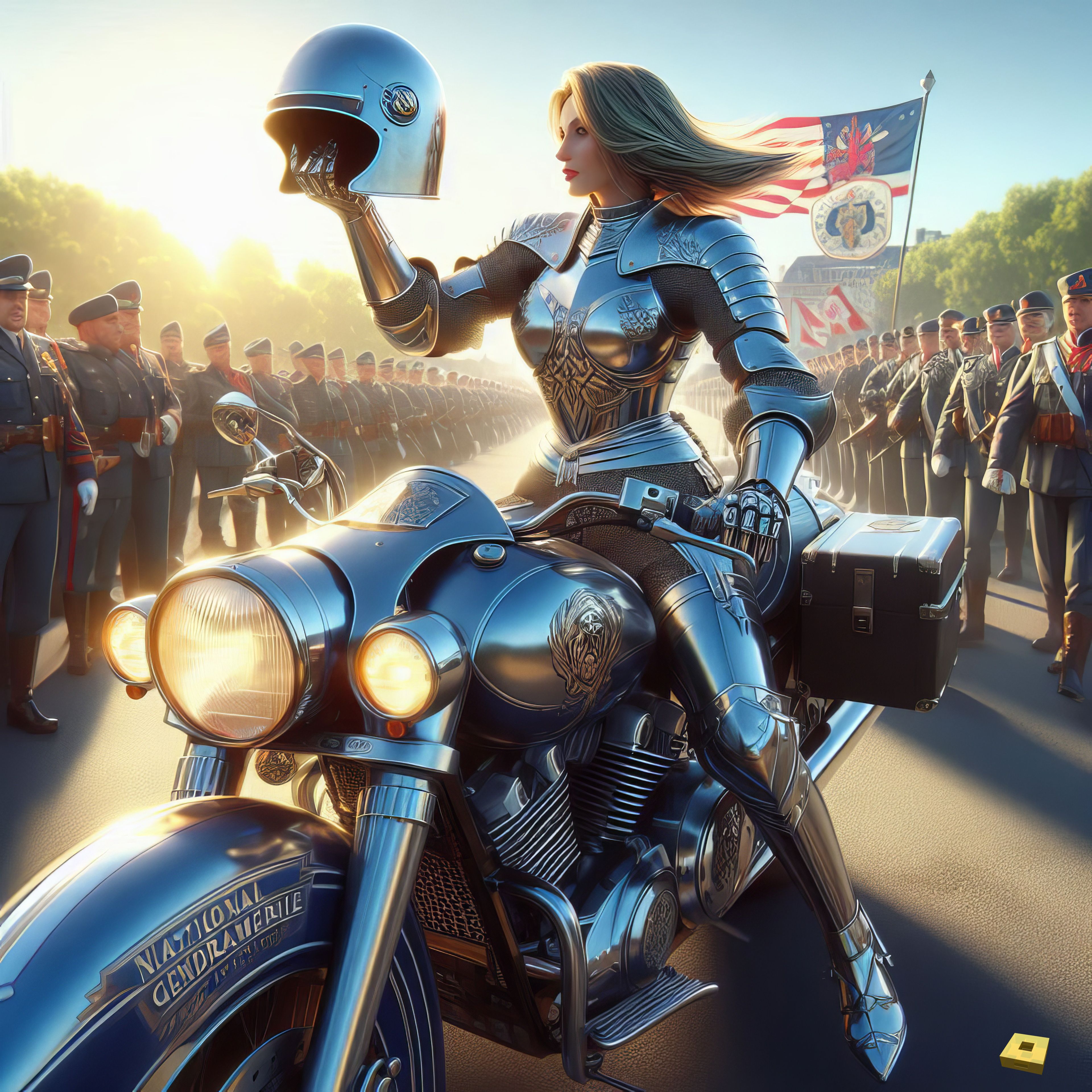 Jeanne als Bikerin (I)