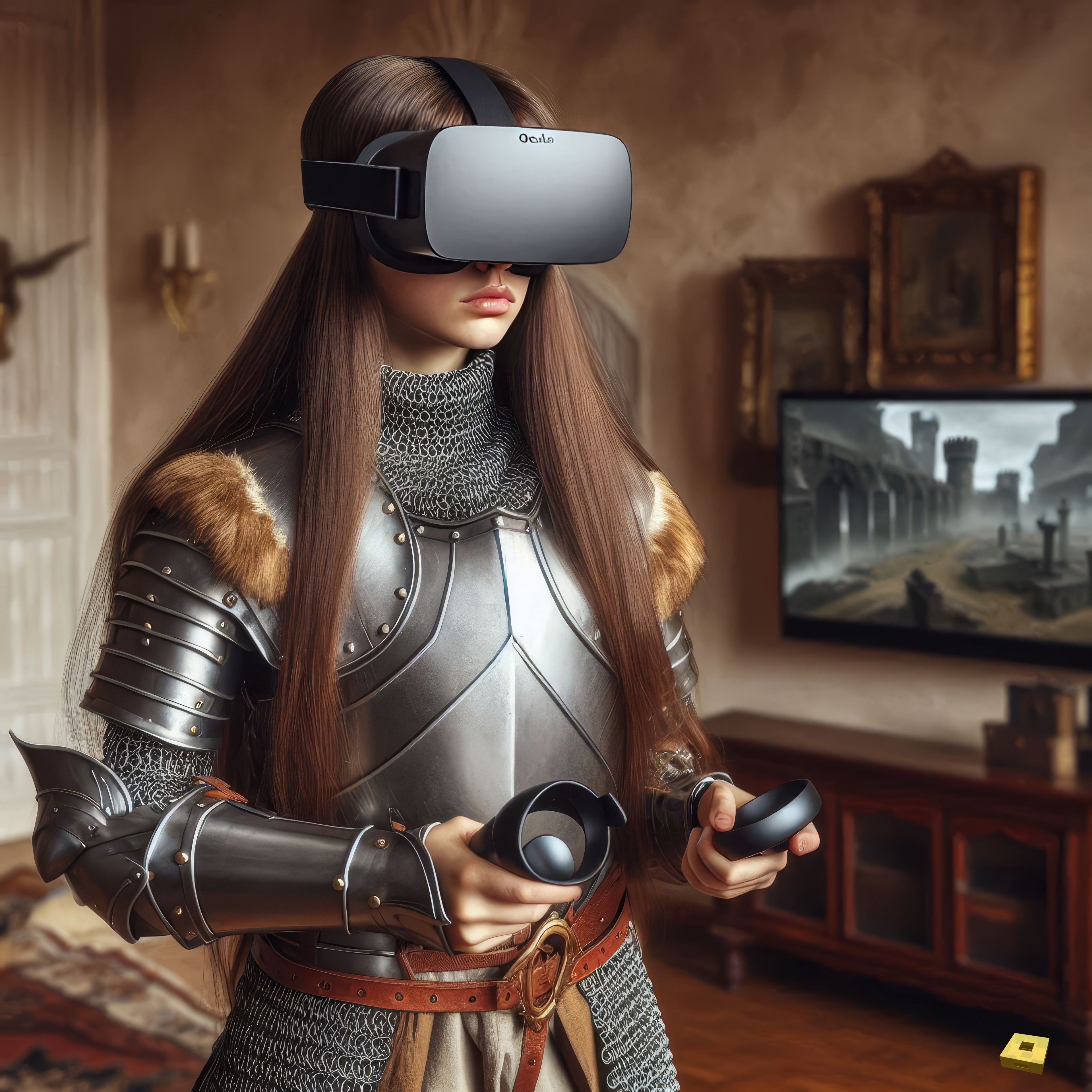 Jeanne plays in VR (I)