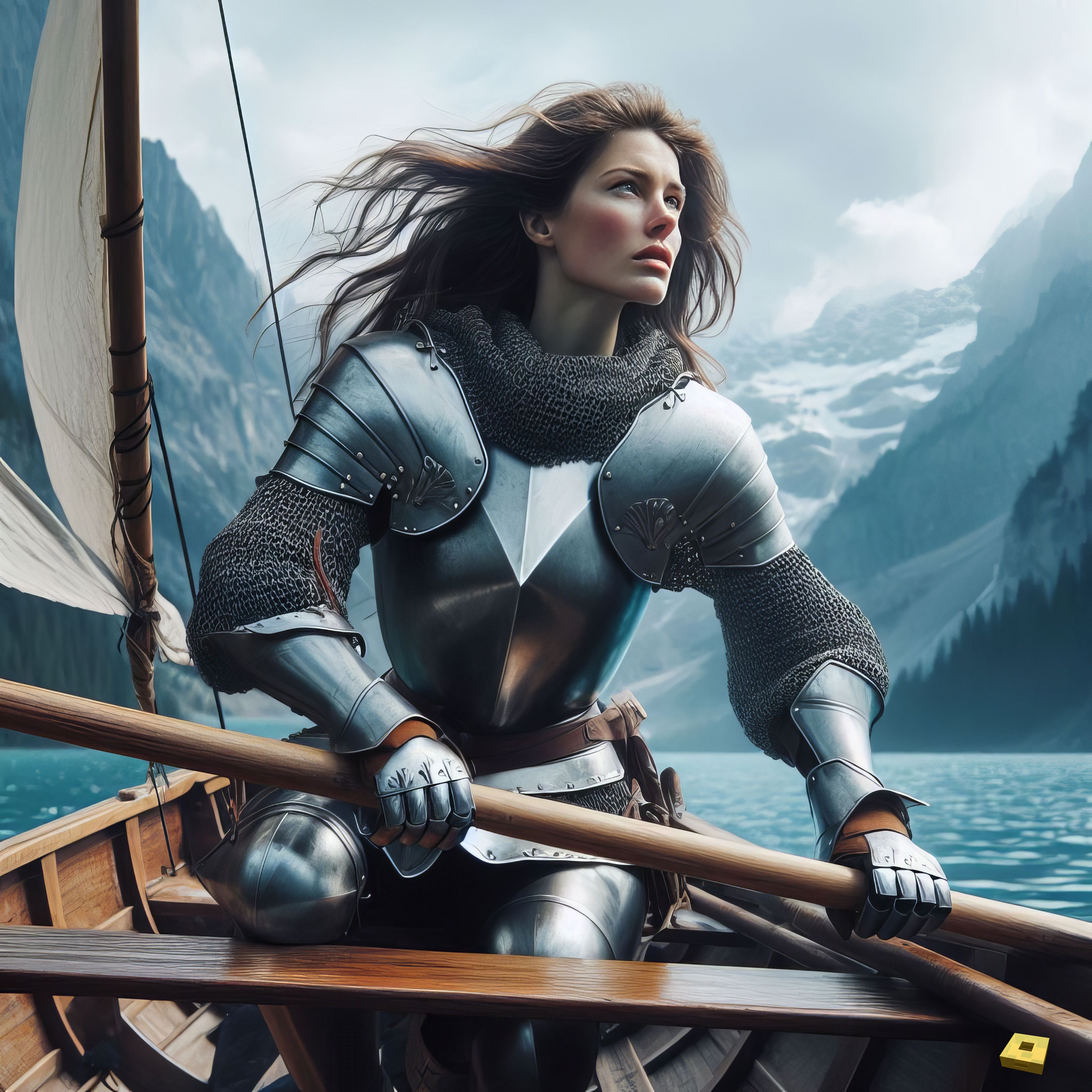 Jeanne an einem See (I)
