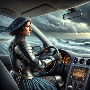 Jeanne at the wheel (I)