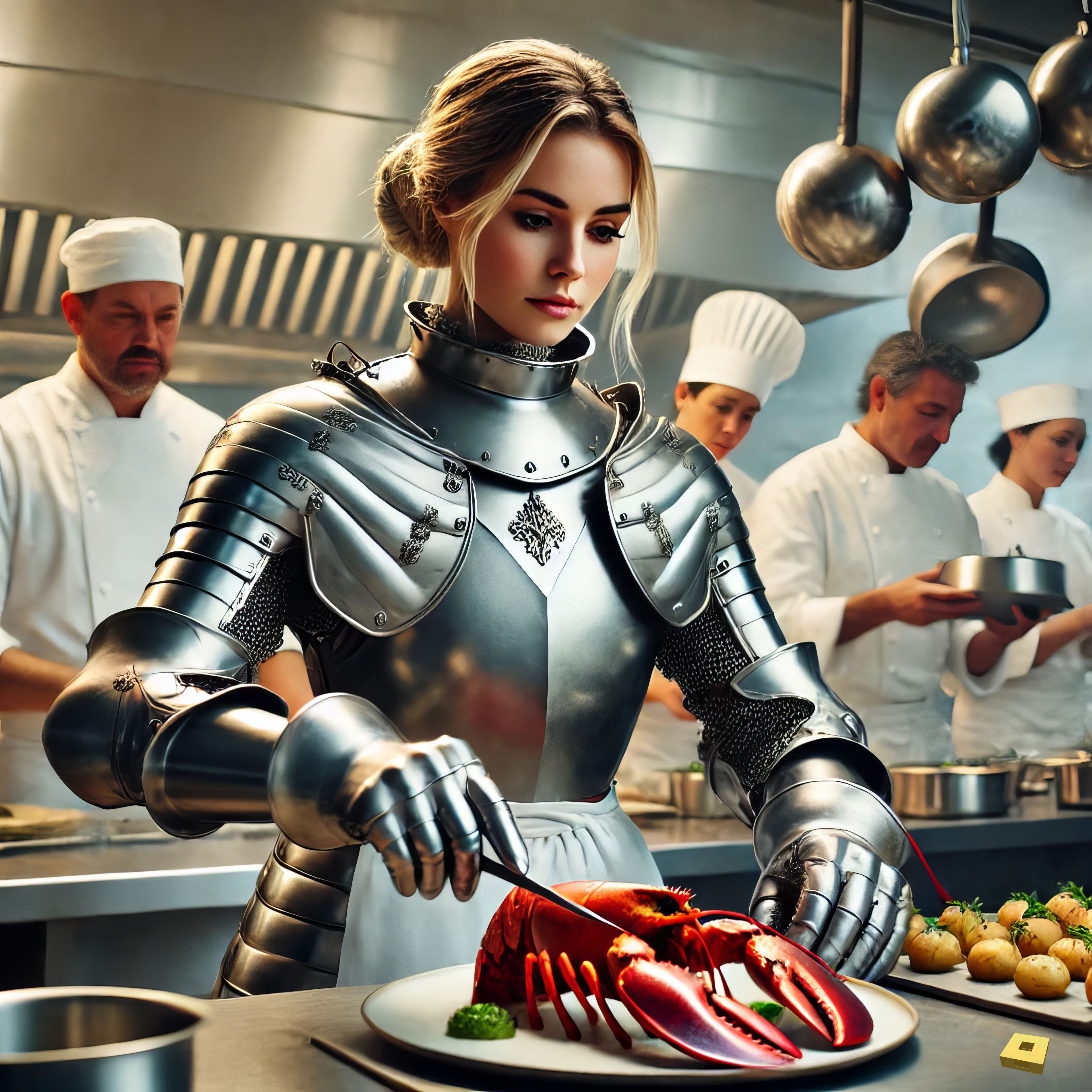 Jeanne in the kitchen (I)