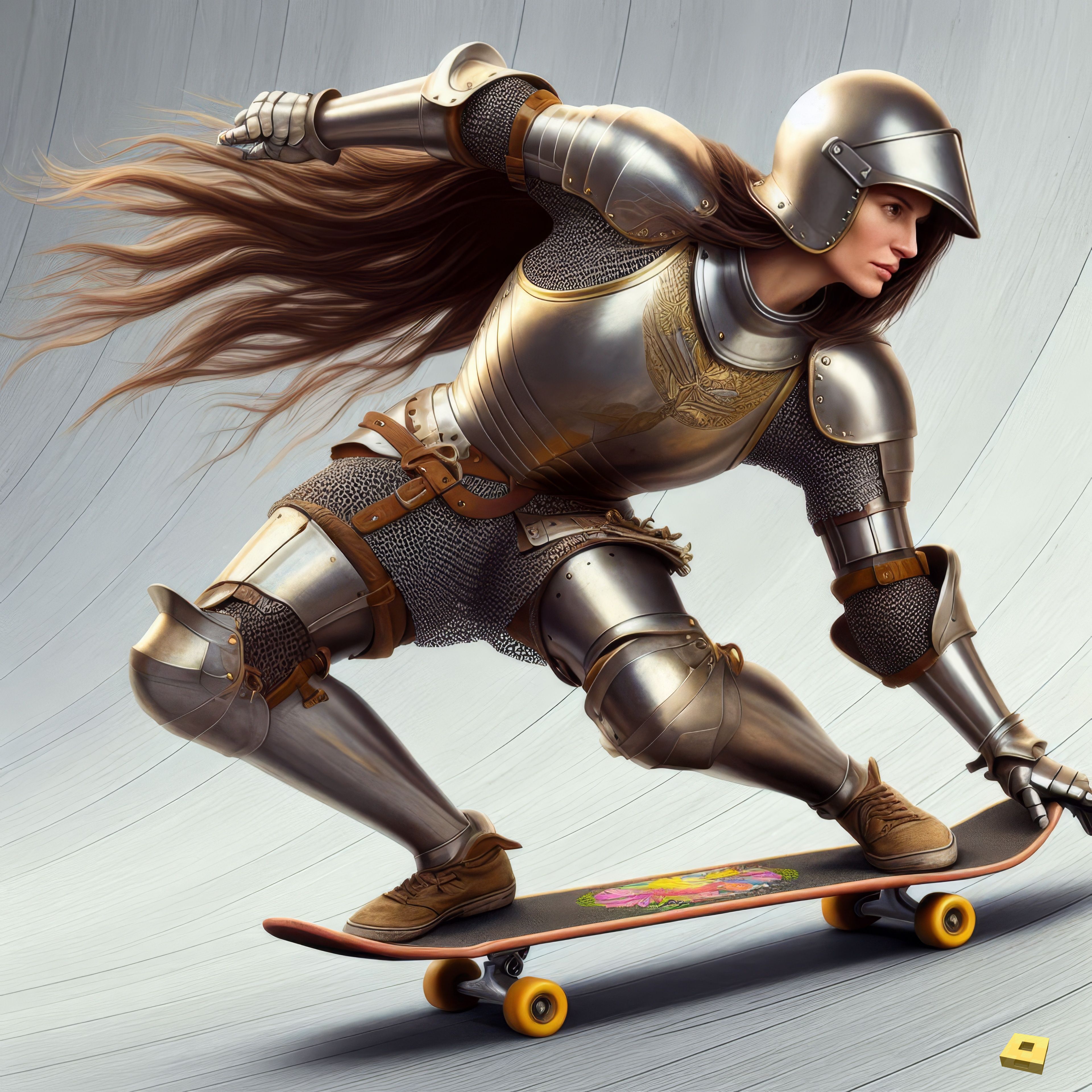 Jeanne is skateboarding (I)