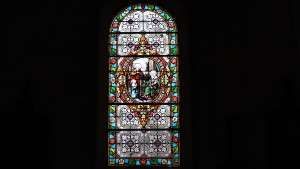 Aillianville, church - stained glass (I)