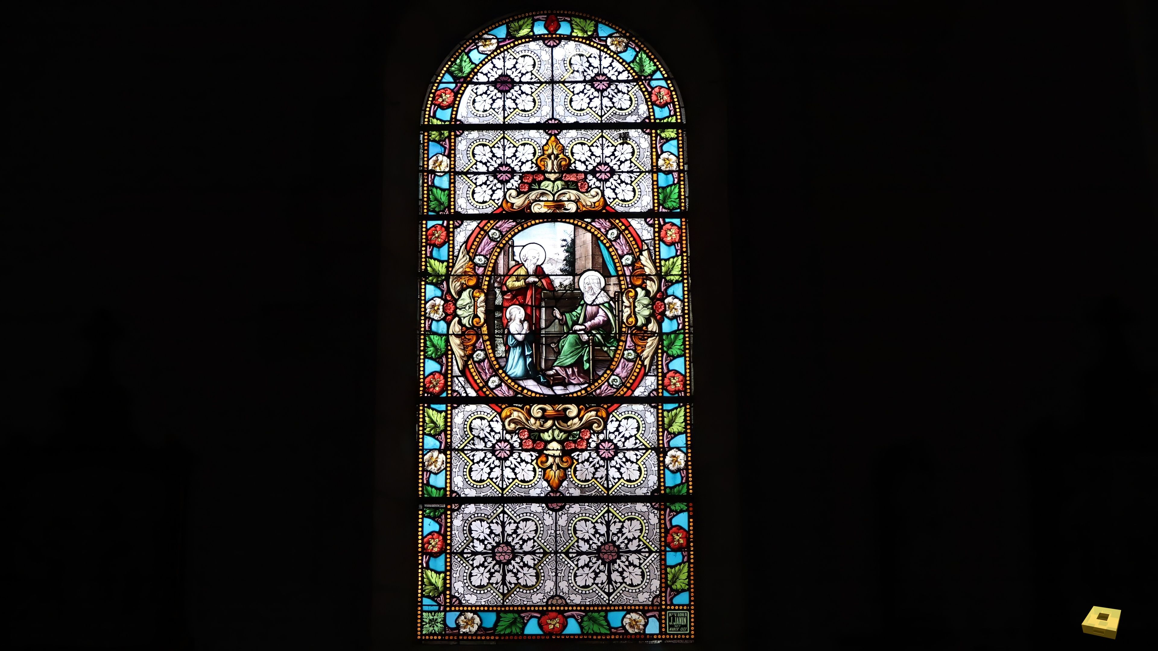 Aillianville, church - stained glass (I)