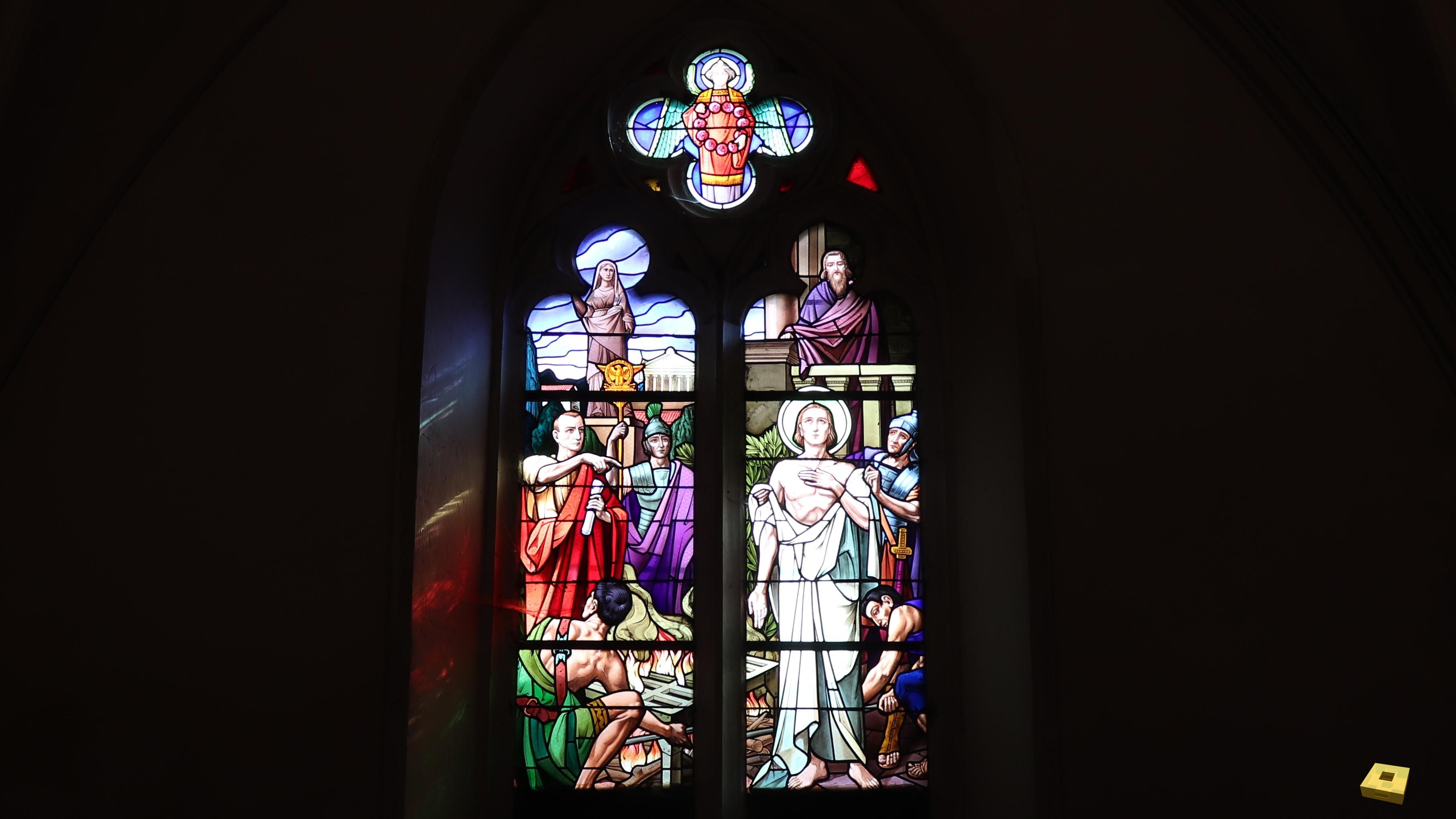 Aouze, église - vitrail (I)