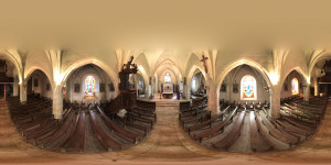 Aouze, église - panoramique (P)