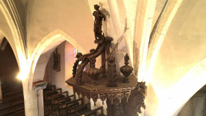 Aouze, church - pulpit  (S)