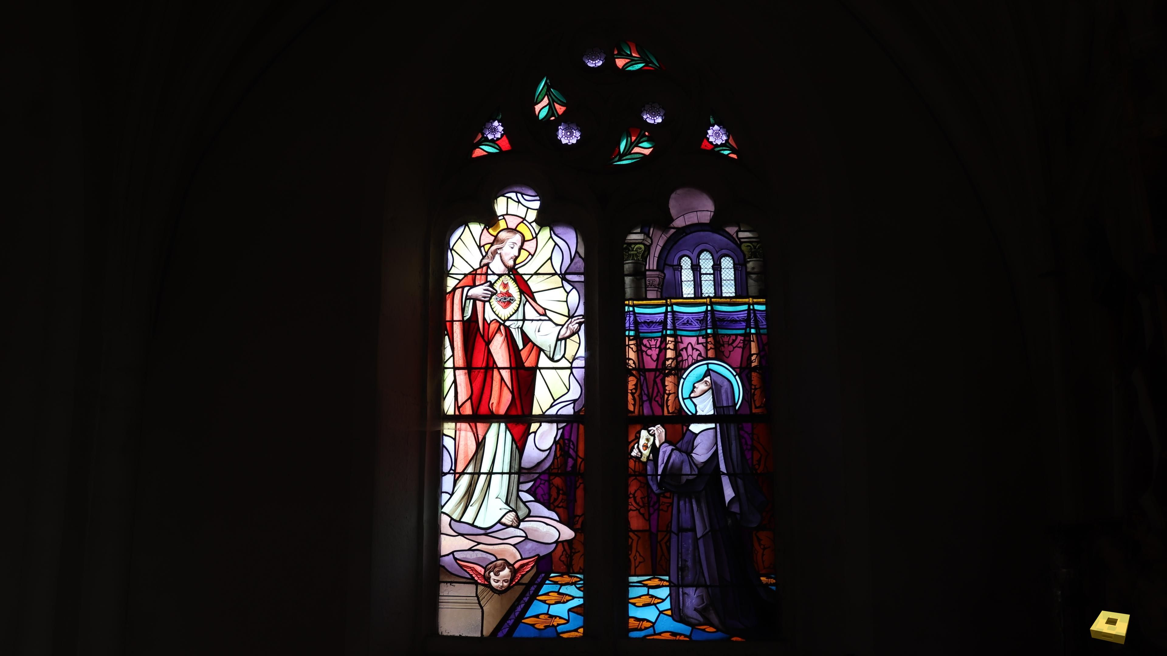 Aouze, church - stained glass (I)