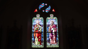 Aouze, church - stained glass (I)