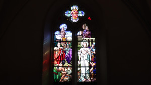 Aouze, church - stained glass (I)