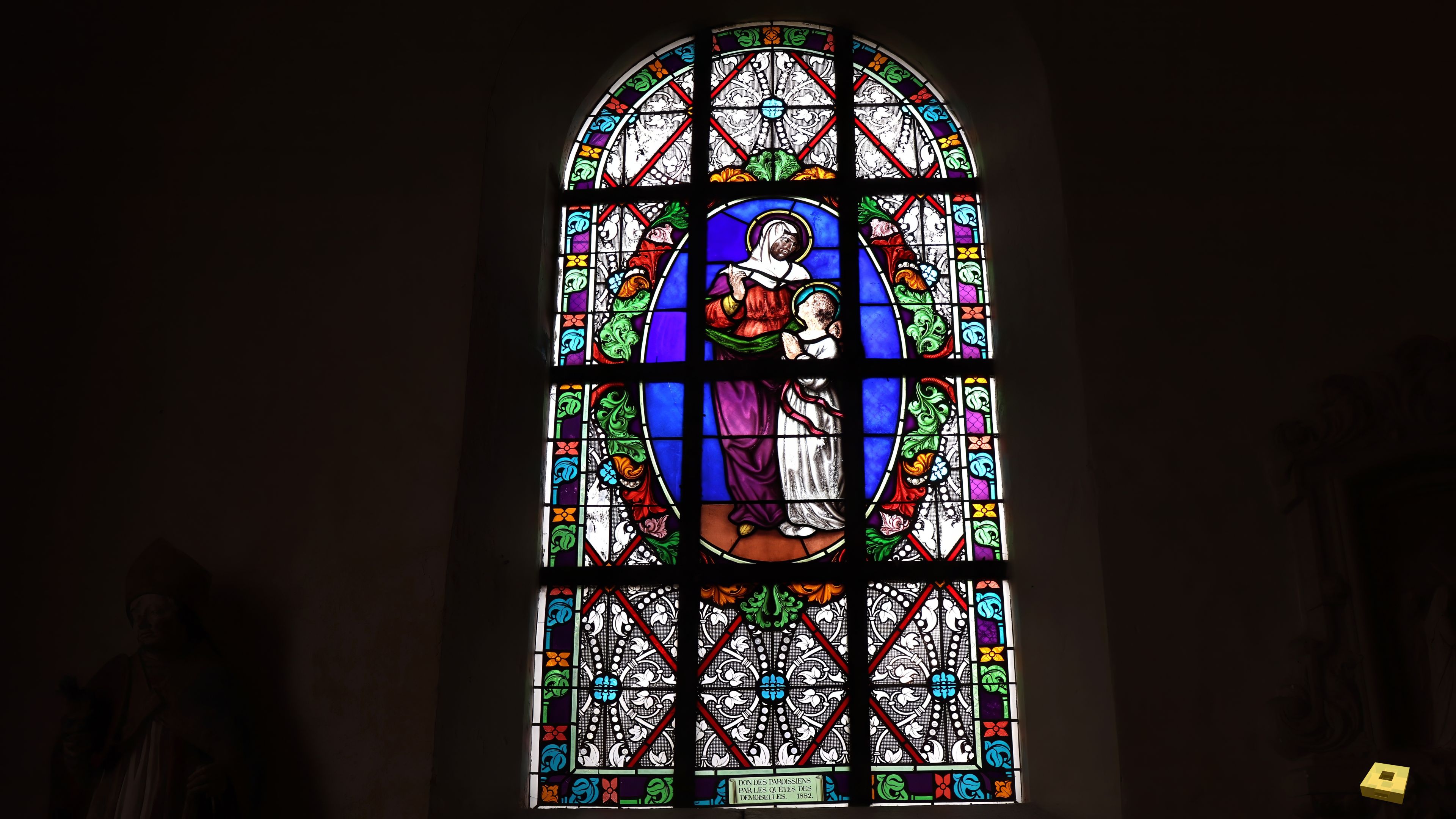 Attignéville, church, stained glass (I)