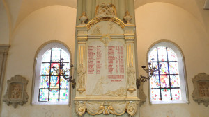 Attignéville, Kirche, Gedenktafel (I)