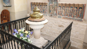 Attignéville, Kirche, Taufbecken (S)
