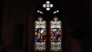 Aulnois, église - vitrail (I)