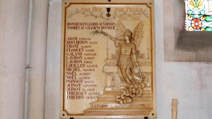 Autigny, église - plaque commémorative (I)