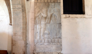 Bazoilles, church - tombstone (I)