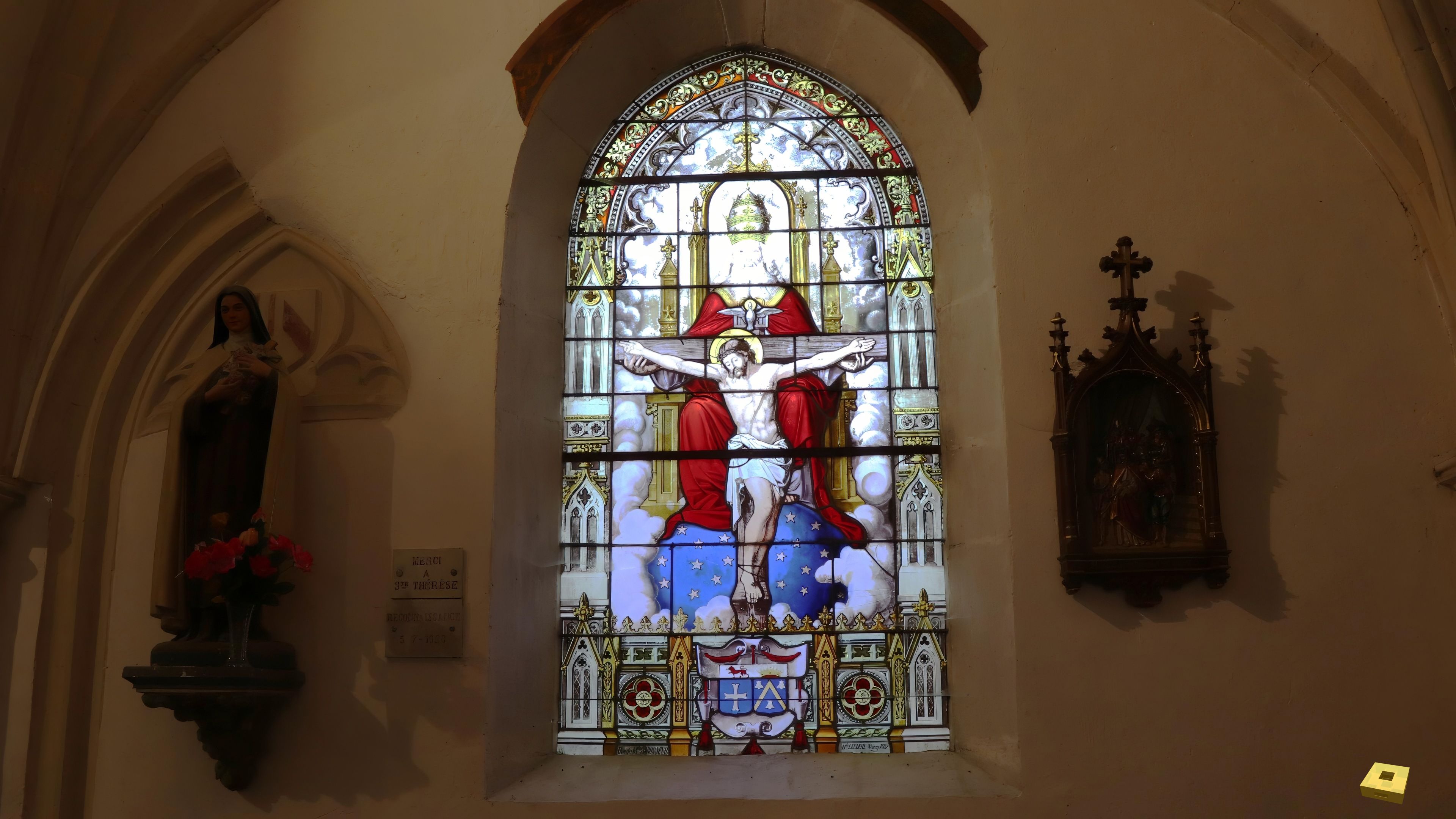 Bazoilles, church - stained glass window (I)