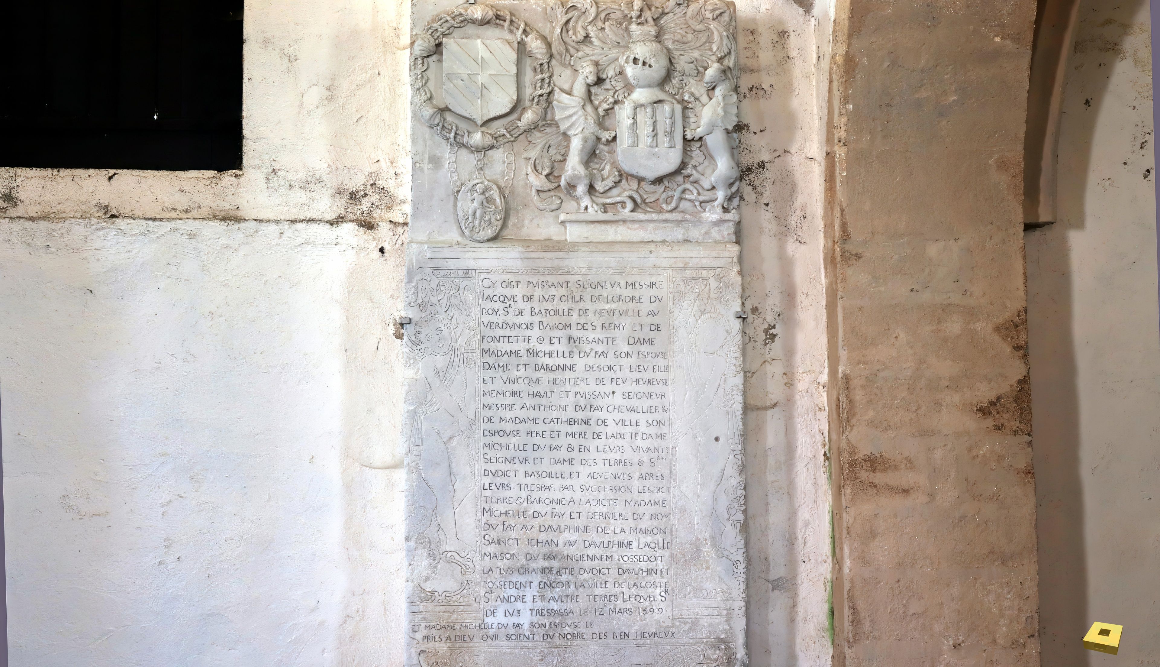 Bazoilles, church - tombstone (I)