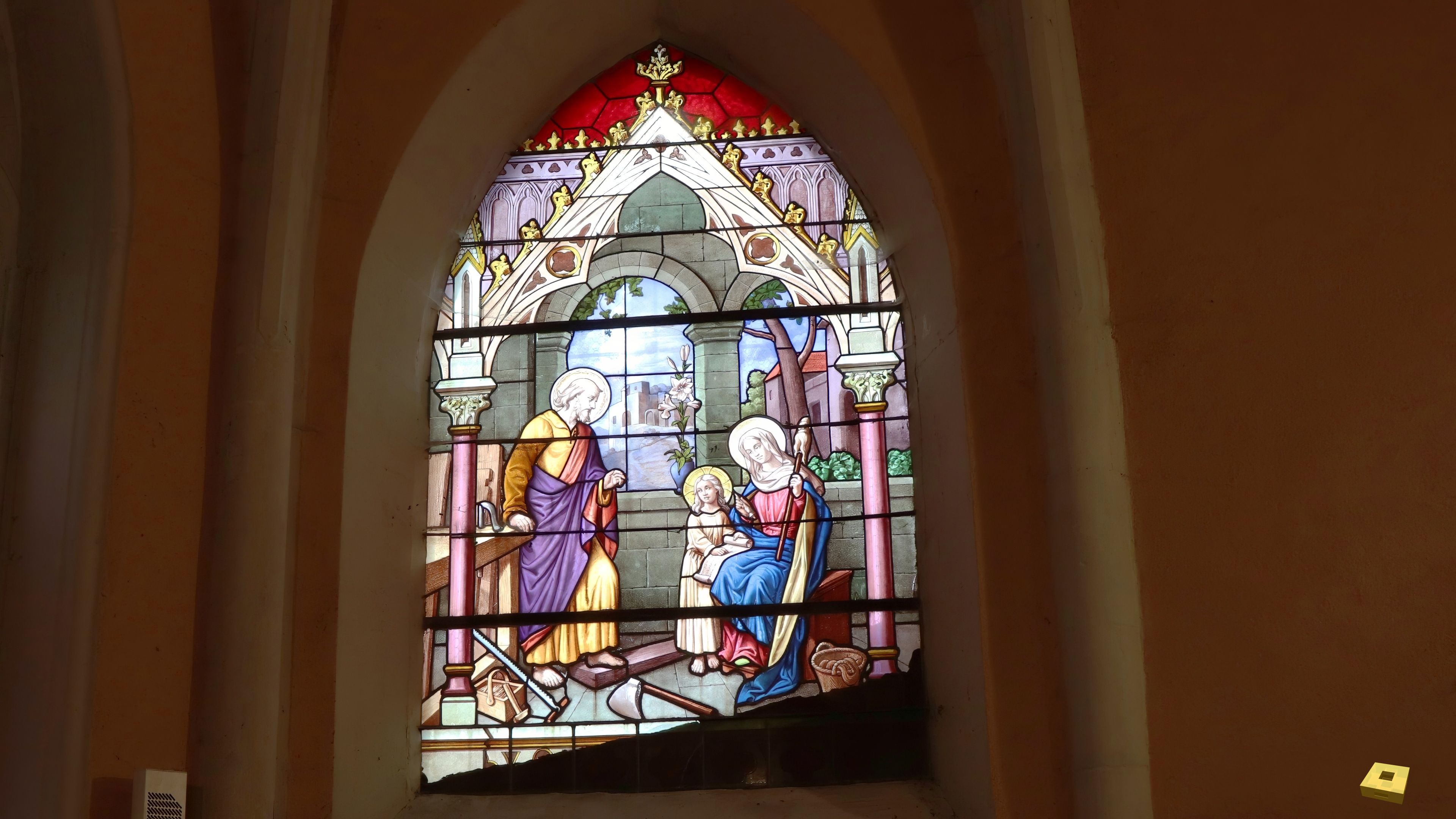 Bazoilles, church - stained glass window (I)