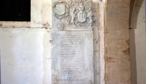 Bazoilles, church - tombstone (I)
