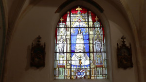 Bazoilles, church - stained glass window (I)